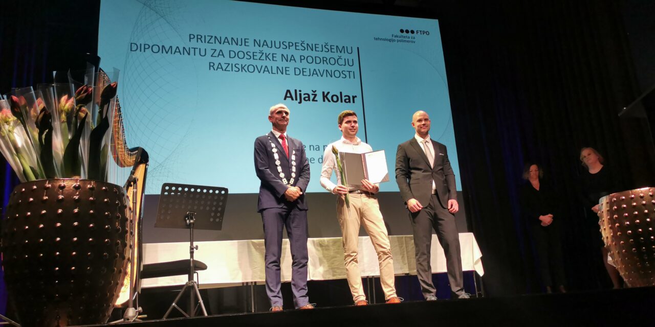 Aljaž Kolar, magister tehnologije polimerov